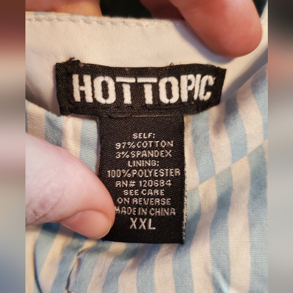 Hot Topic Blue and white striped Dress - Picture 7 of 9